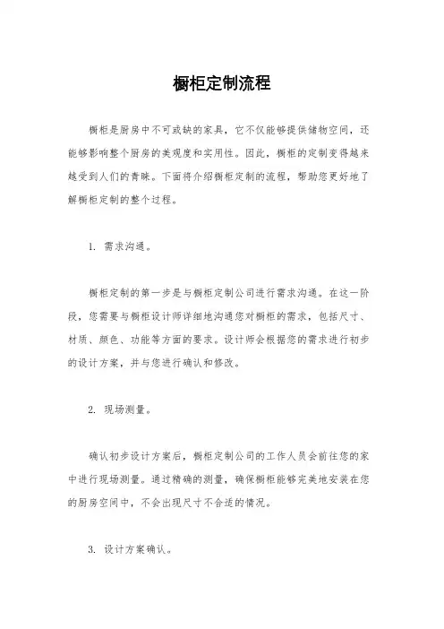 橱柜定制流程