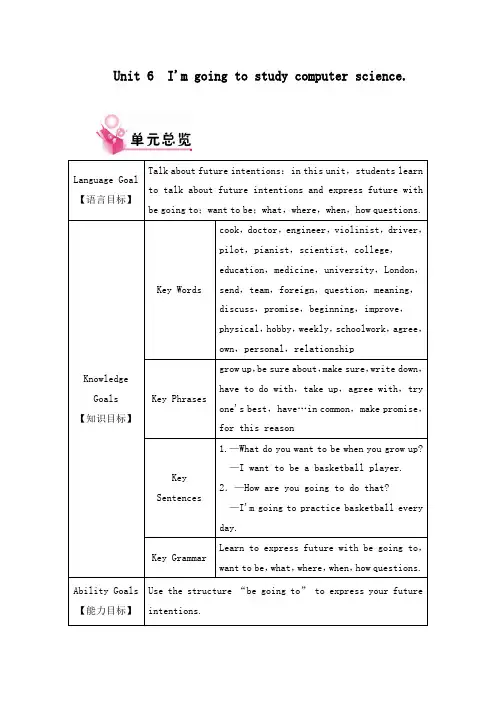 最新人教版新课标英语八年级上册Unit 6 公开课教学设计