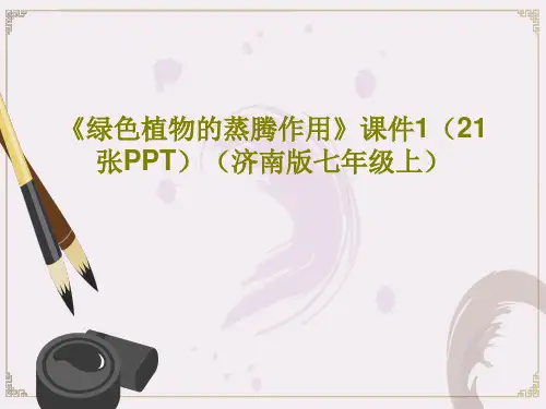 《绿色植物的蒸腾作用》课件1(21张PPT)(济南版七年级上)23页PPT