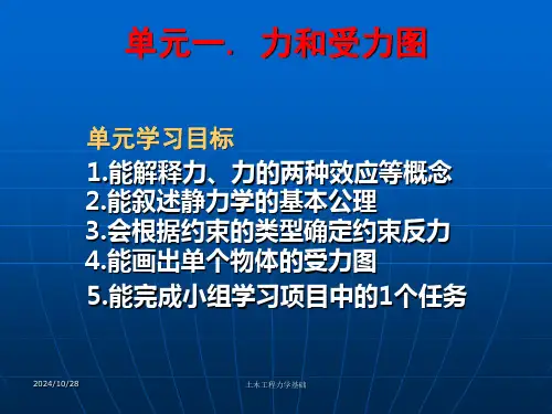 土木工程力学基础1力和受力图