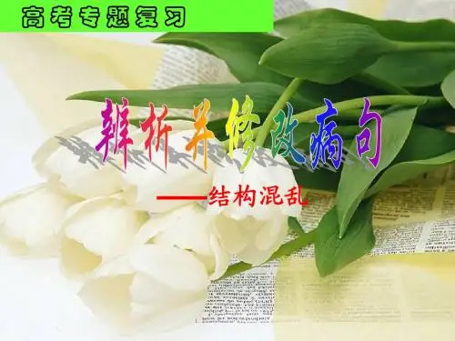 辨析并修改病句之结构混乱(详细)
