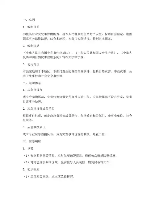 应急预案全套