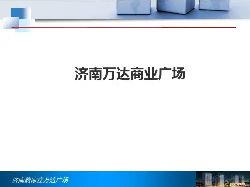 济南万达商业广场项目分析报告 PPT课件