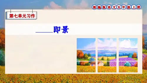 部编版语文五年级上册第7单元习作《习作：_____即景》优质课件