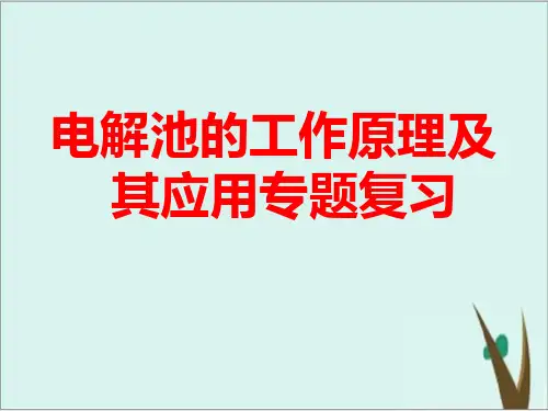 《电解池》公开课课件高中化学人教版1