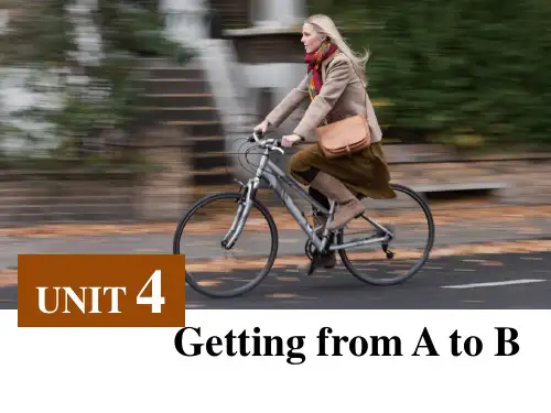 新视野视听说(第三版)第1册第3单元 Book1 Unit4 Getting from A to B