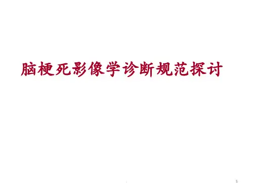 脑梗死影像学诊断规范PPT课件