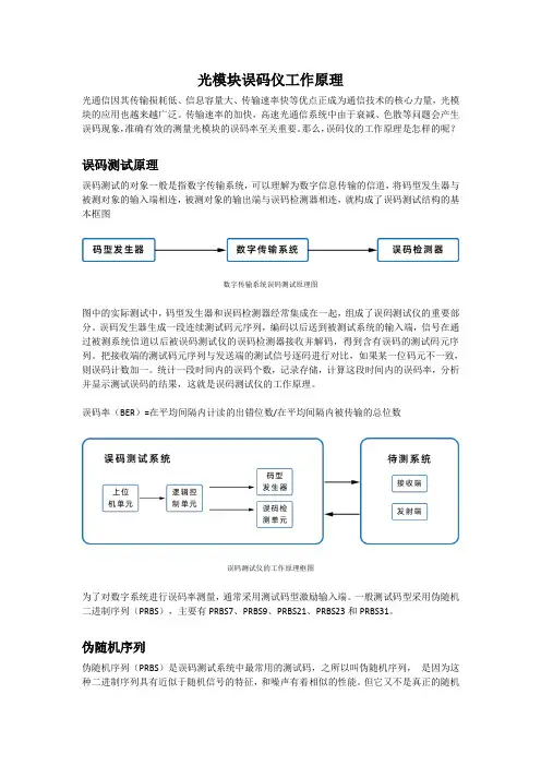 光模块误码仪工作原理