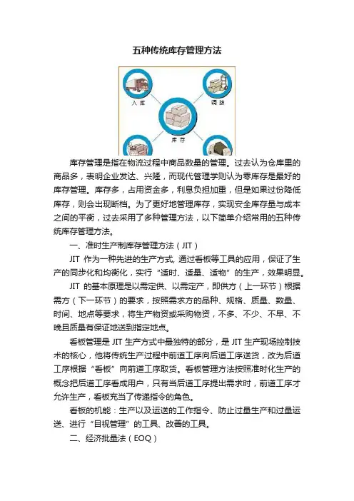 五种传统库存管理方法