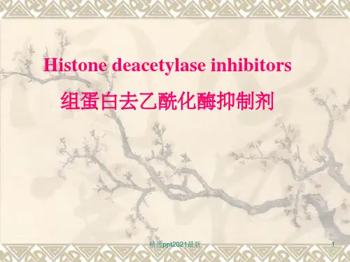 HDAC抑制剂研究进展PPT课件
