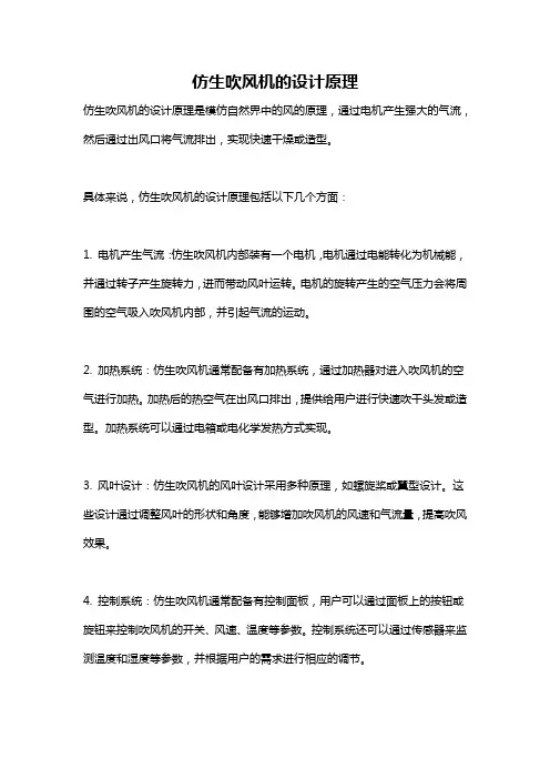 仿生吹风机的设计原理