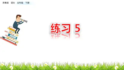 五年级下册语文课件-练习5 苏教版(共40张PPT)