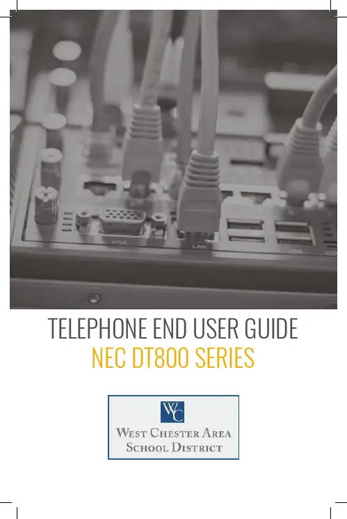 NEC DT800系列电话用户手册说明书