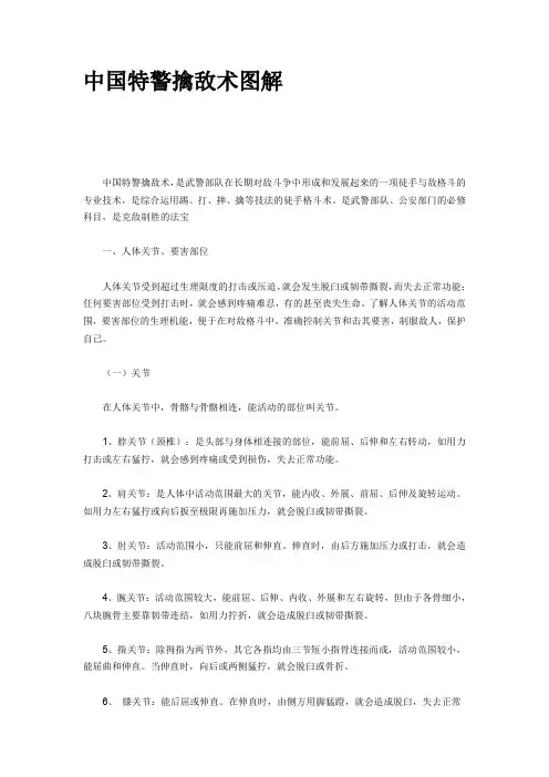 中国特警擒敌术图解