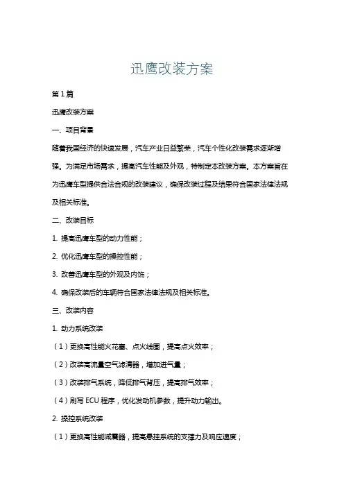 迅鹰改装方案