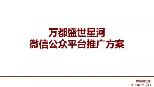 精品微信推广方案 2