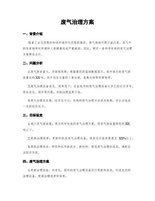 废气治理方案