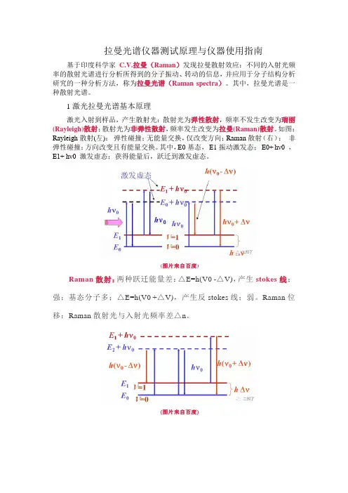 拉曼光谱仪器测试原理与仪器使用指南