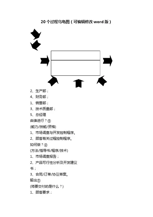 20个过程乌龟图（可编辑修改word版）