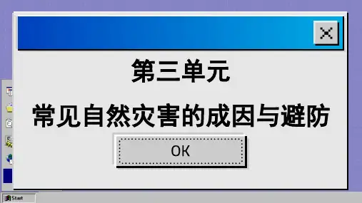 3.1 常见自然灾害及其成因 课件 2023-2024学年高一地理中图版(2019)必修第一册