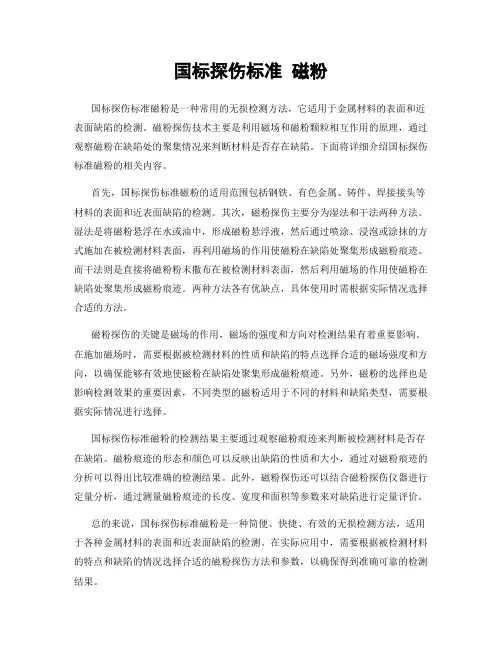 国标探伤标准 磁粉
