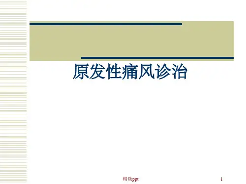 《痛风教学查房》PPT课件