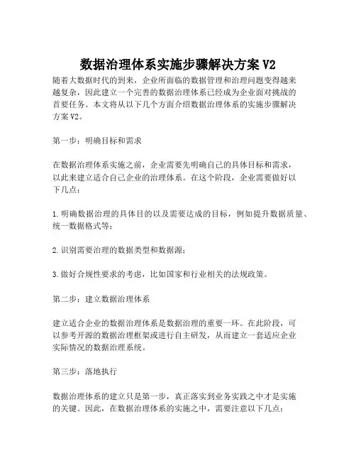 2023-数据治理体系实施步骤解决方案V2-1