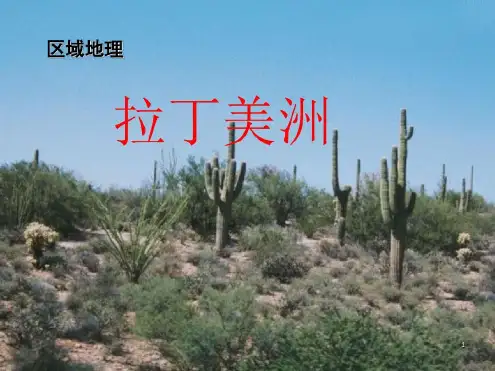区域地理-拉丁美洲和巴西_2022年学习资料