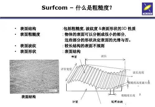 表面粗糙度培训课件