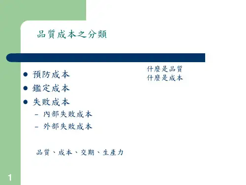 品质成本(PPT 12页)