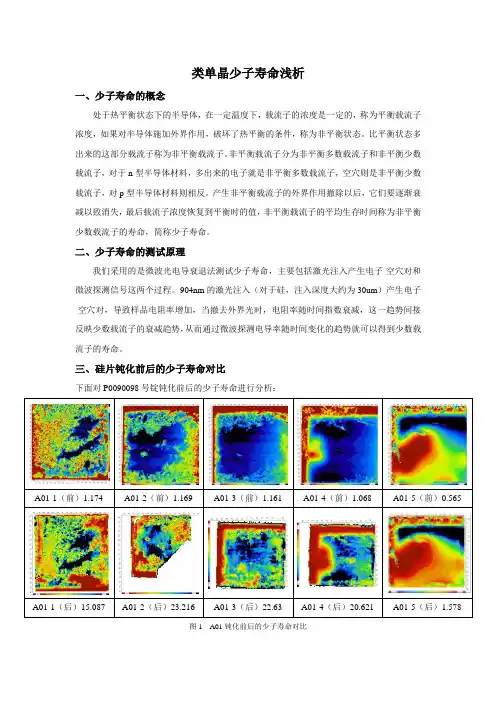 类单晶少子寿命浅析
