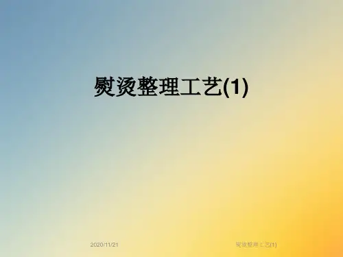 熨烫整理工艺(1)