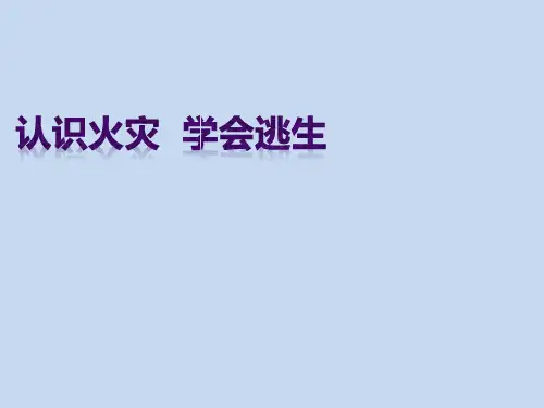 六年级消防安全主题班会课件-认识火灾学会逃生 全国通用(共24张PPT)
