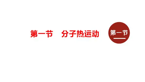 分子的热运动ppt课件