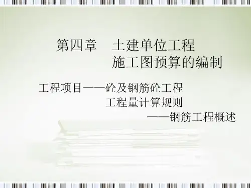 00490钢筋工程概述