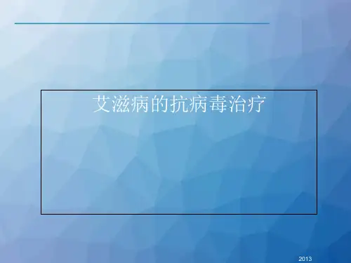 艾滋病的抗病毒治疗 ppt课件