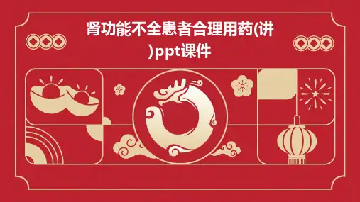 肾功能不全患者合理用药(讲)PPT课件