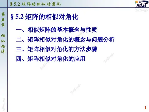 线性代数矩阵的相似对角化