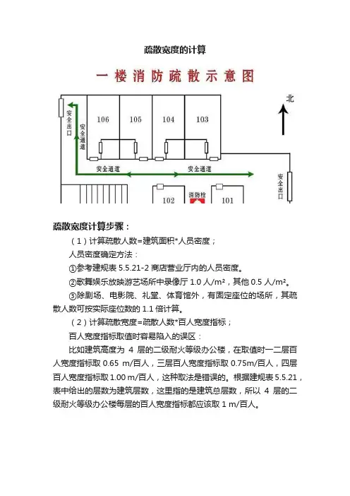 疏散宽度的计算