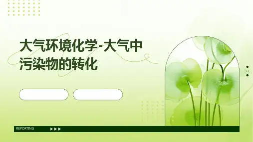 大气环境化学大气中污染物的转化