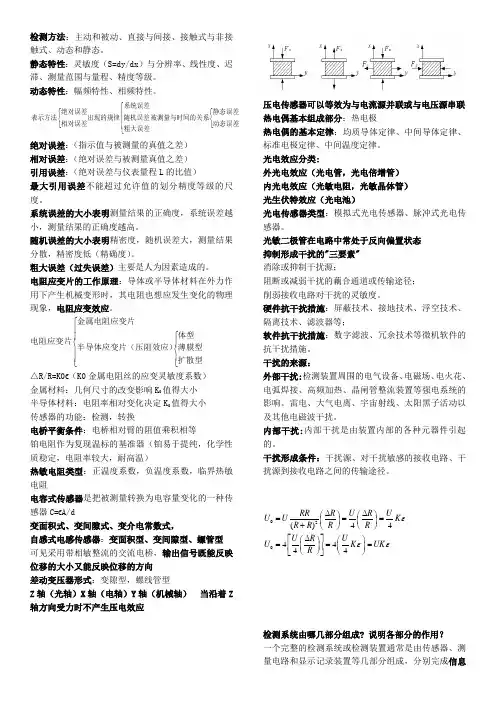 自动检测技术_马西秦_第三版_习题答案