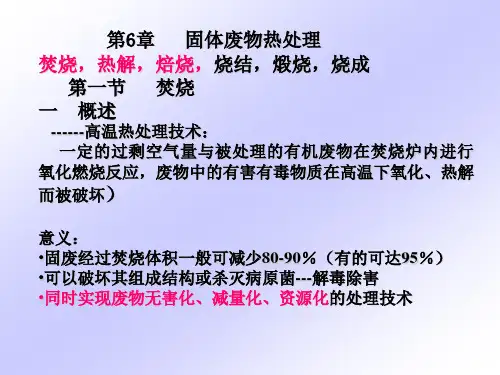 第6章 固体废物热处理-1
