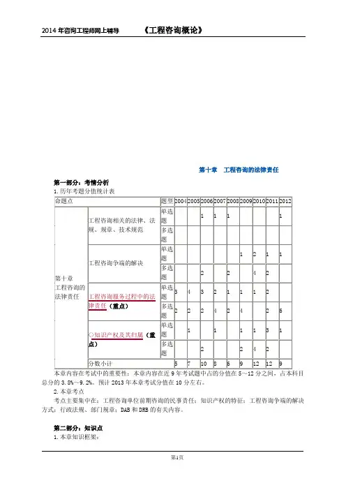 2014年咨询工程师考试《工程咨询概论》精讲班讲义37~39讲