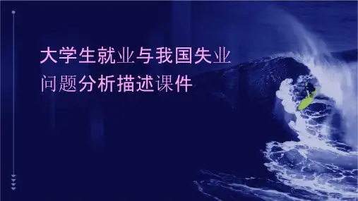 大学生就业与我国失业问题分析描述课件