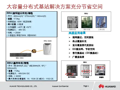 BBU RRU介绍解析