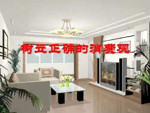 树立正确的消费观