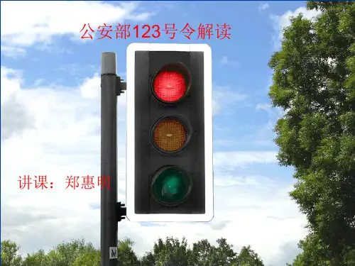 公安部123号令解读.