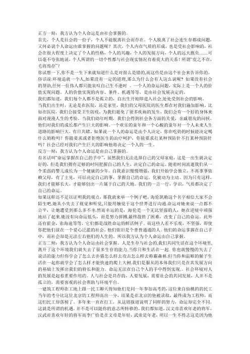 辩论稿2
