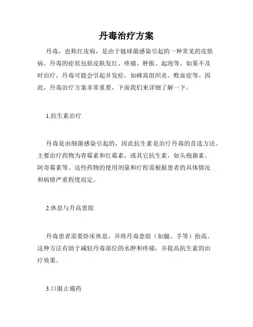 丹毒治疗方案