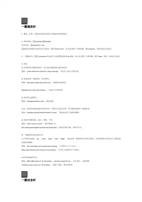 江苏中考英语复习之初中英语语法八大时态总结,仅此一份,建议收藏!